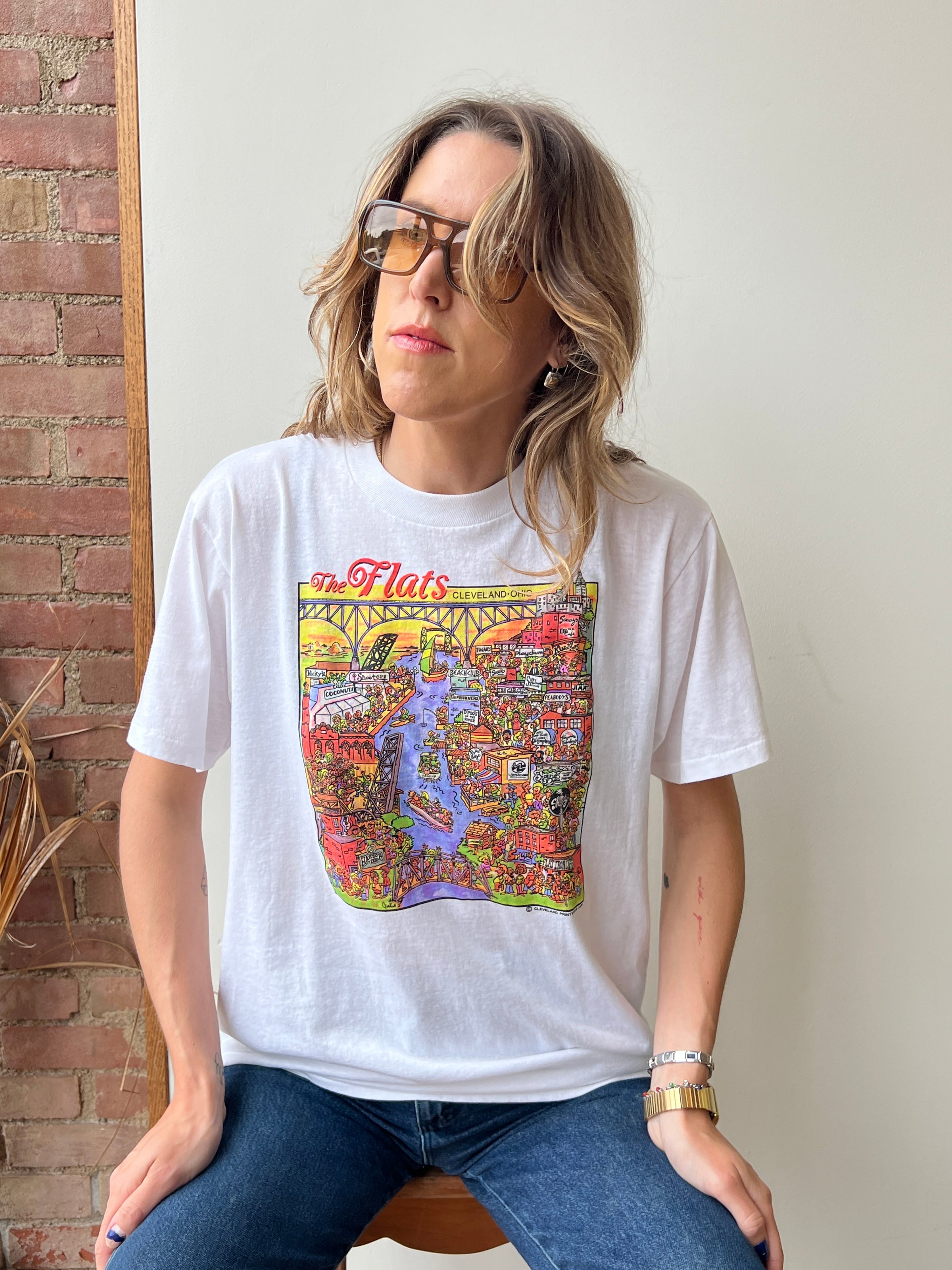 1988 Cleveland Flats T-Shirt (M) | Rose Parlor